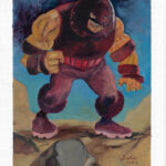 Juggernaut - A4 - Oil paiting - usd 100