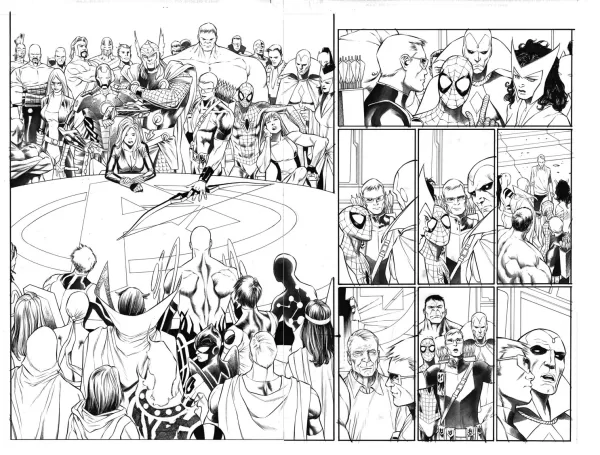 Captain America 25, pages 16 and 17