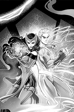 Scarlet Witch and Quicksilver 1 Variant cover - ARTIST PROOF