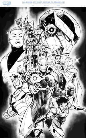 Variant Cover invincible Iron Man 20 A - ARTIST PROOF