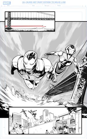 invincible iron man issue 2, page 8 - ARTIST PROOF -- 15% of discount!