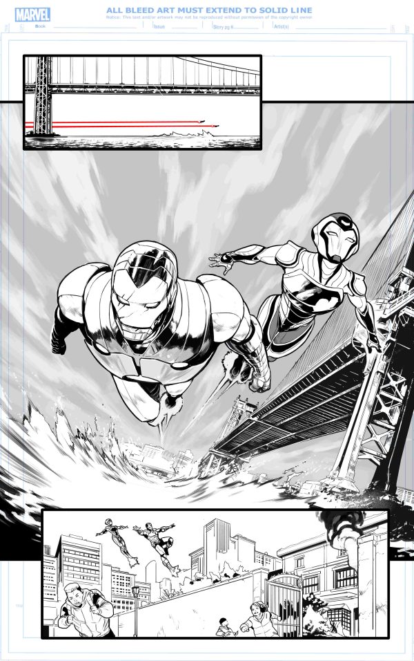 invincible iron man issue 2, page 8 - ARTIST PROOF -- 15% of discount!