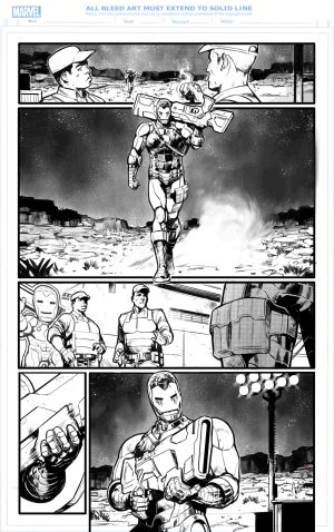 invincible iron man issue 7, page 2 - ARTIST PROOF