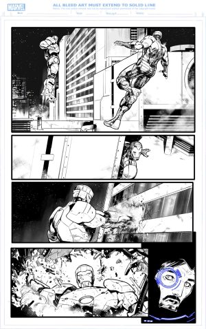 invincible iron man issue 8, page 5 - ARTIST PROOF