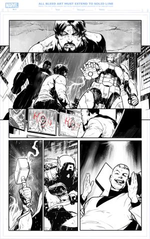 invincible iron man issue 9, page 1 - ARTIST PROOF