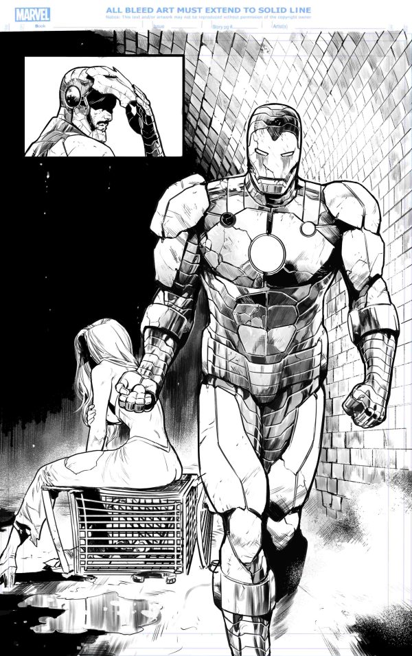 invincible iron man issue 9, page 9 - ARTIST PROOF