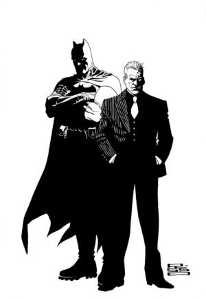 Batman and Two-Face print