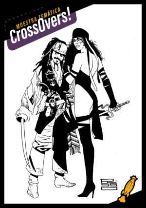 Jack Sparrow and Elektra by Eduardo Risso
