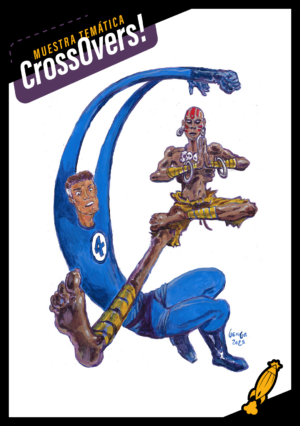 Reed Richards (fantastic 4) vs. Dhalsim (street fighter) by German Genga