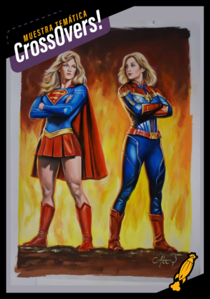 Supergirl and Captain Marvel by Claudio Aboy