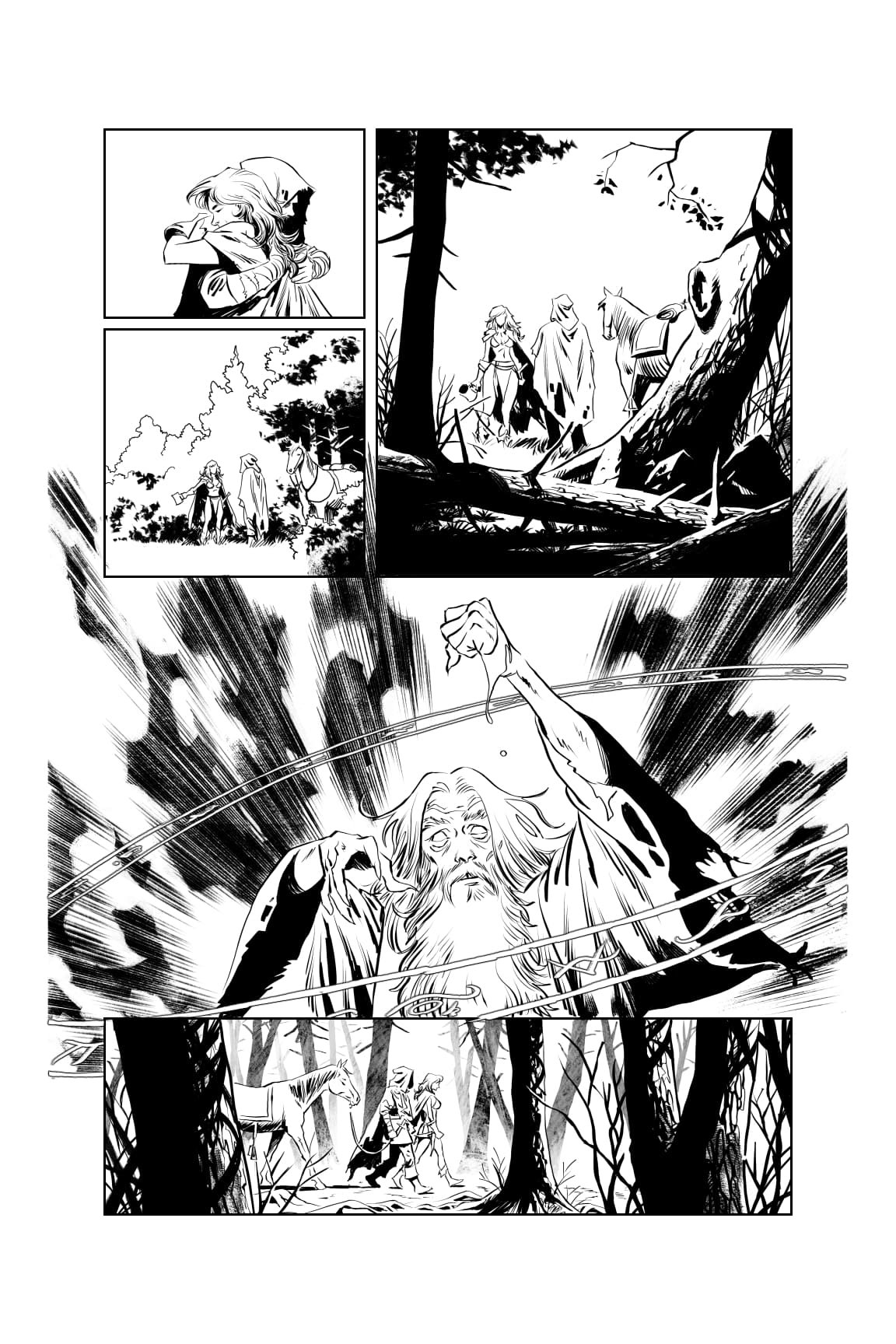Red Sonja issue 1, page 5 - ARTIST PROOF