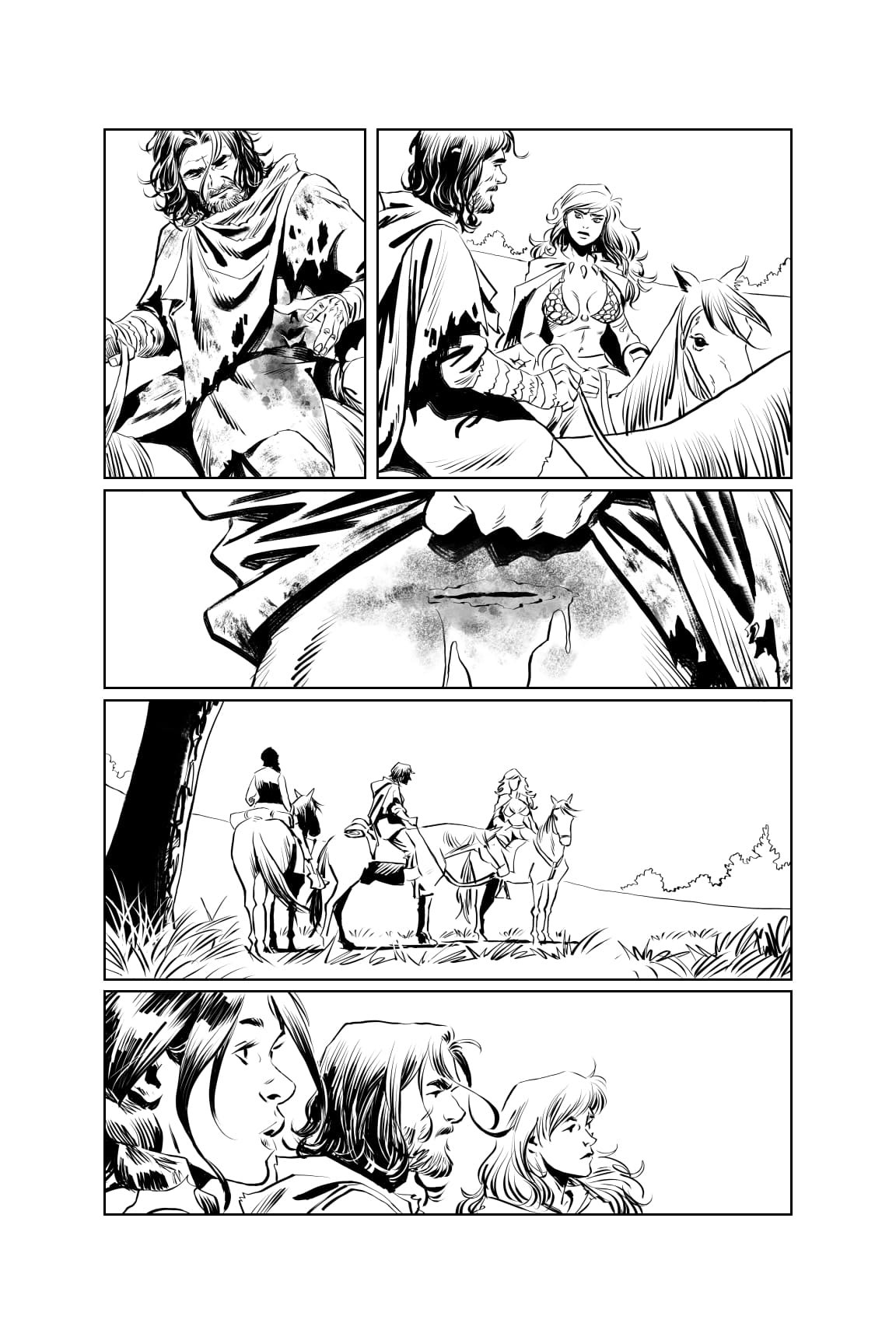Red Sonja issue 1, page 12 - ARTIST PROOF