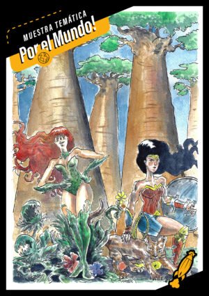 Poison Ivy and Wonder Woman in Madagascar - GENGA