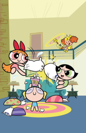 Sleepover Sneak Attack COVER (Adventures of the Powerpuff Girls)- ARTIST PROOF