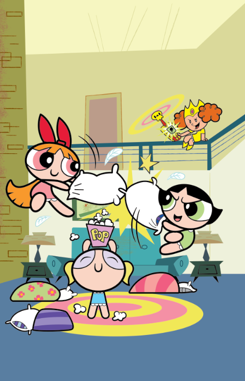 Sleepover Sneak Attack COVER (Adventures of the Powerpuff Girls)- ARTIST PROOF