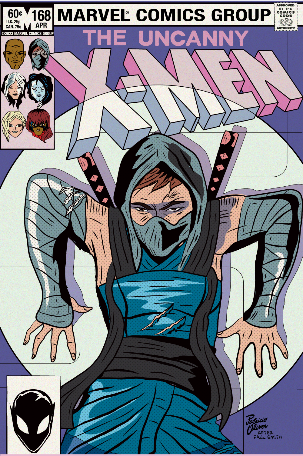 Uncanny X-Men recreation cover - ARTIST PROOF